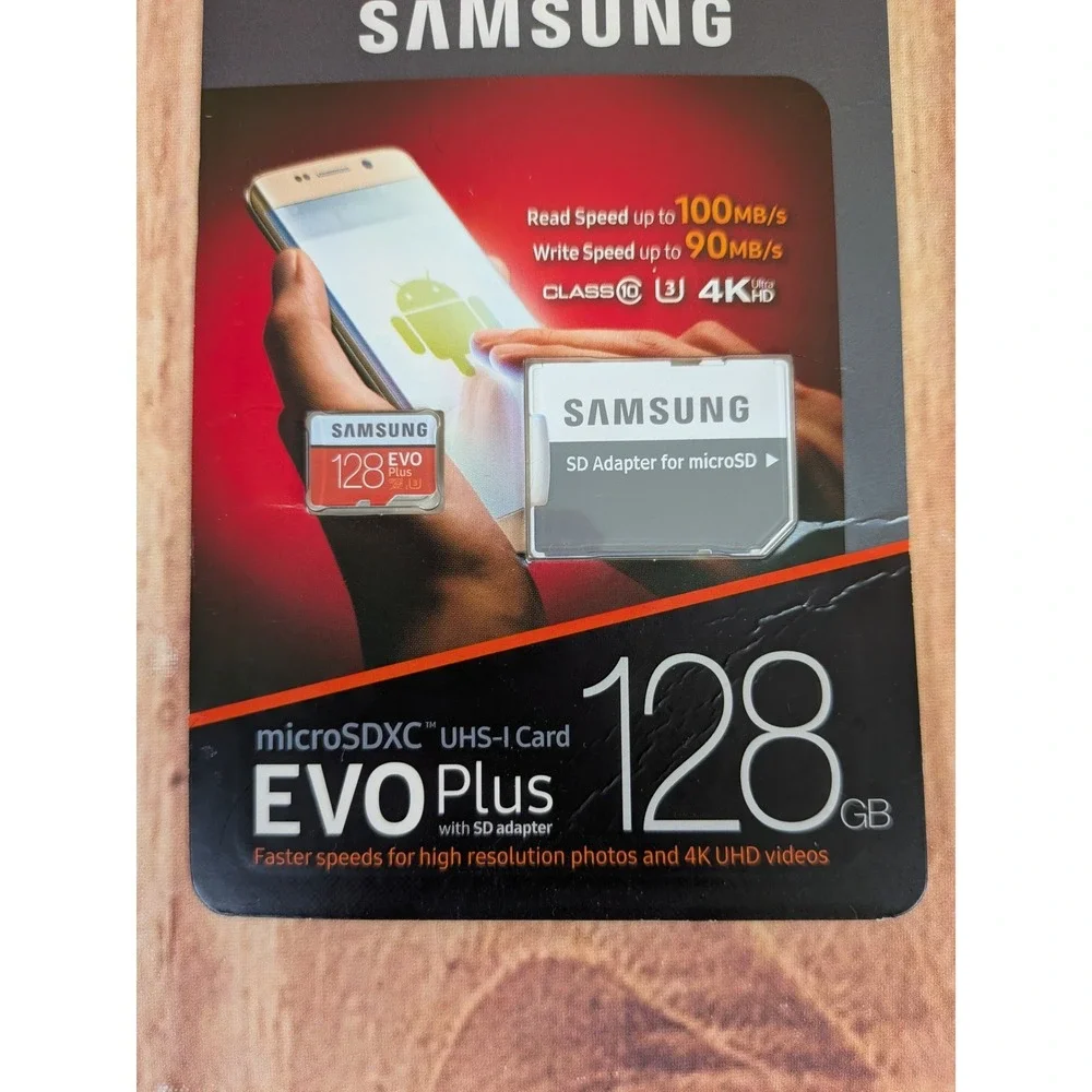 Samsung 128GB EVO Plus microSDXC UHS-I Card with SD Adapter MB-MC128G